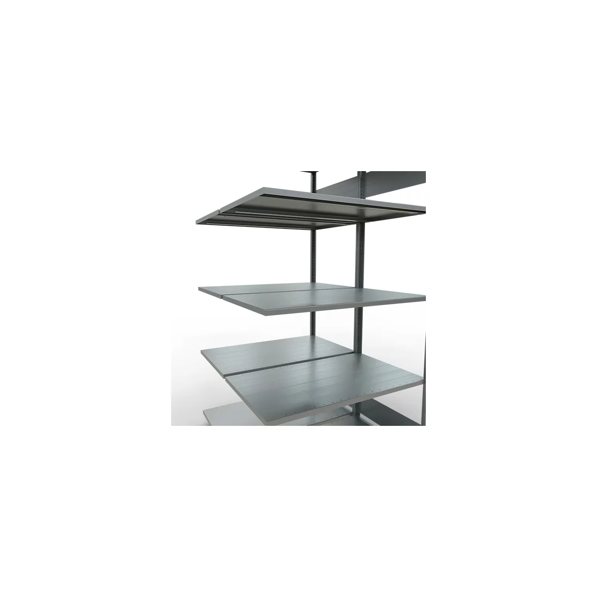 SCHULTE Lagertechnik - Rayonnage double emboîtable type 150 - 2000x1000x2x600 mm,galv. 2x5 étagères