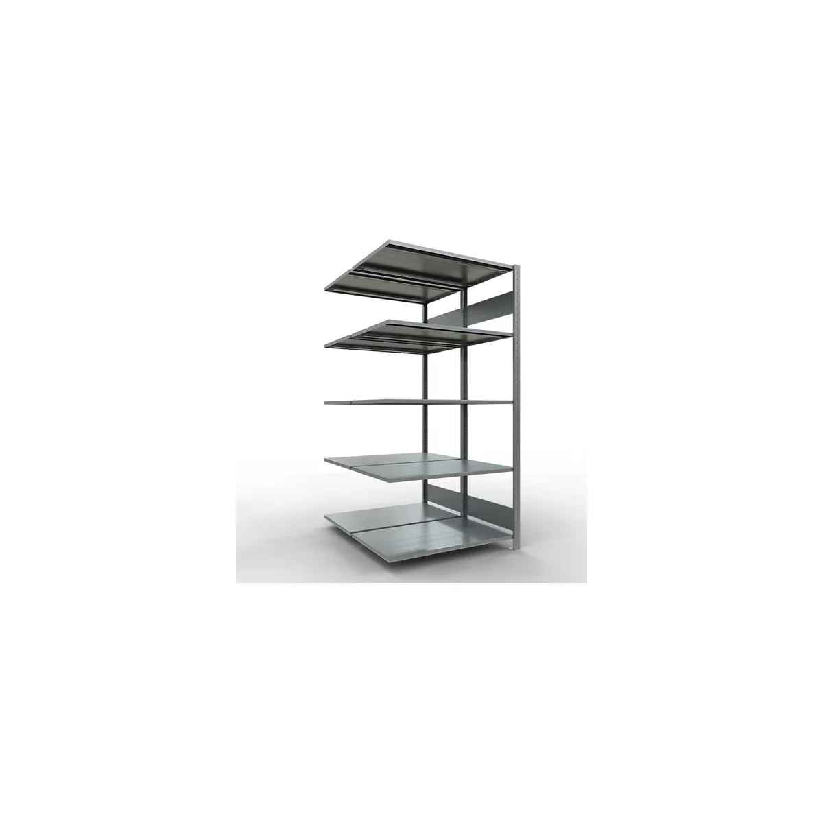 SCHULTE Lagertechnik - Rayonnage double emboîtable type 150 - 2000x1000x2x600 mm,galv. 2x5 étagères