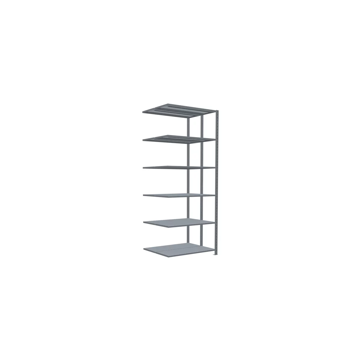 SCHULTE Lagertechnik - Rayonnage double emboîtable type 150 - 2500x1000x2x400 mm galv. 2x6 tablettes