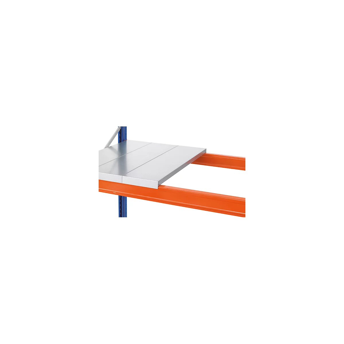 Schulte Lagertechnik Stalen paneel voor palletstellingen, dikte 1,5 mm, B 325 x H 40 mm, voor stellingdiepte 1100 mm, gegalvaniseerd, tot 320 kg