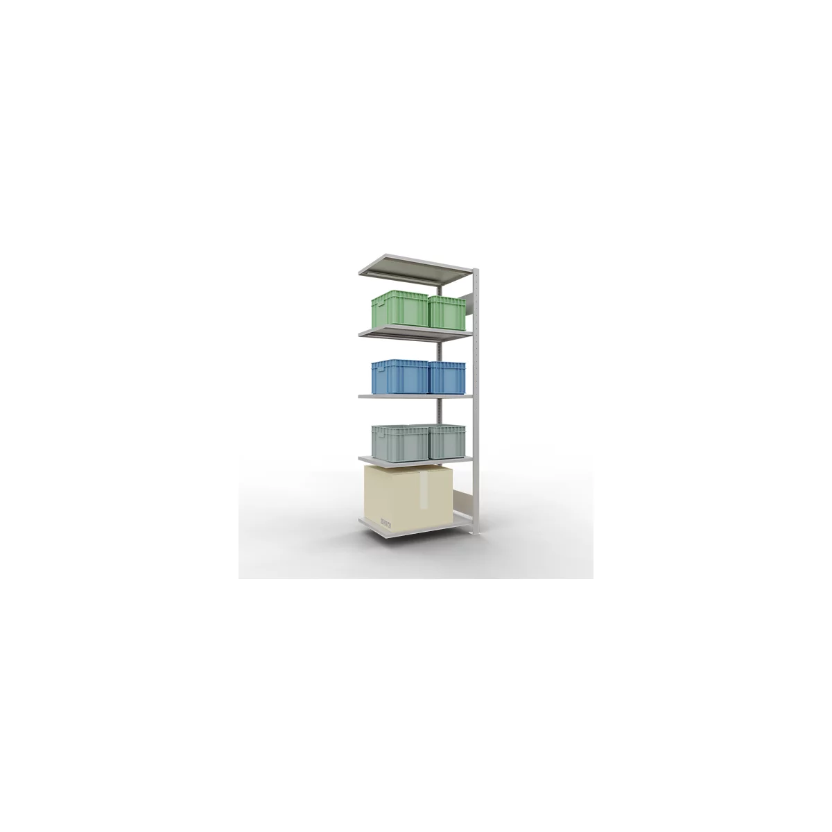 SCHULTE Lagertechnik - Stapelaanbouw met lengtebout - 2000x750x500 mm, type 150 kg