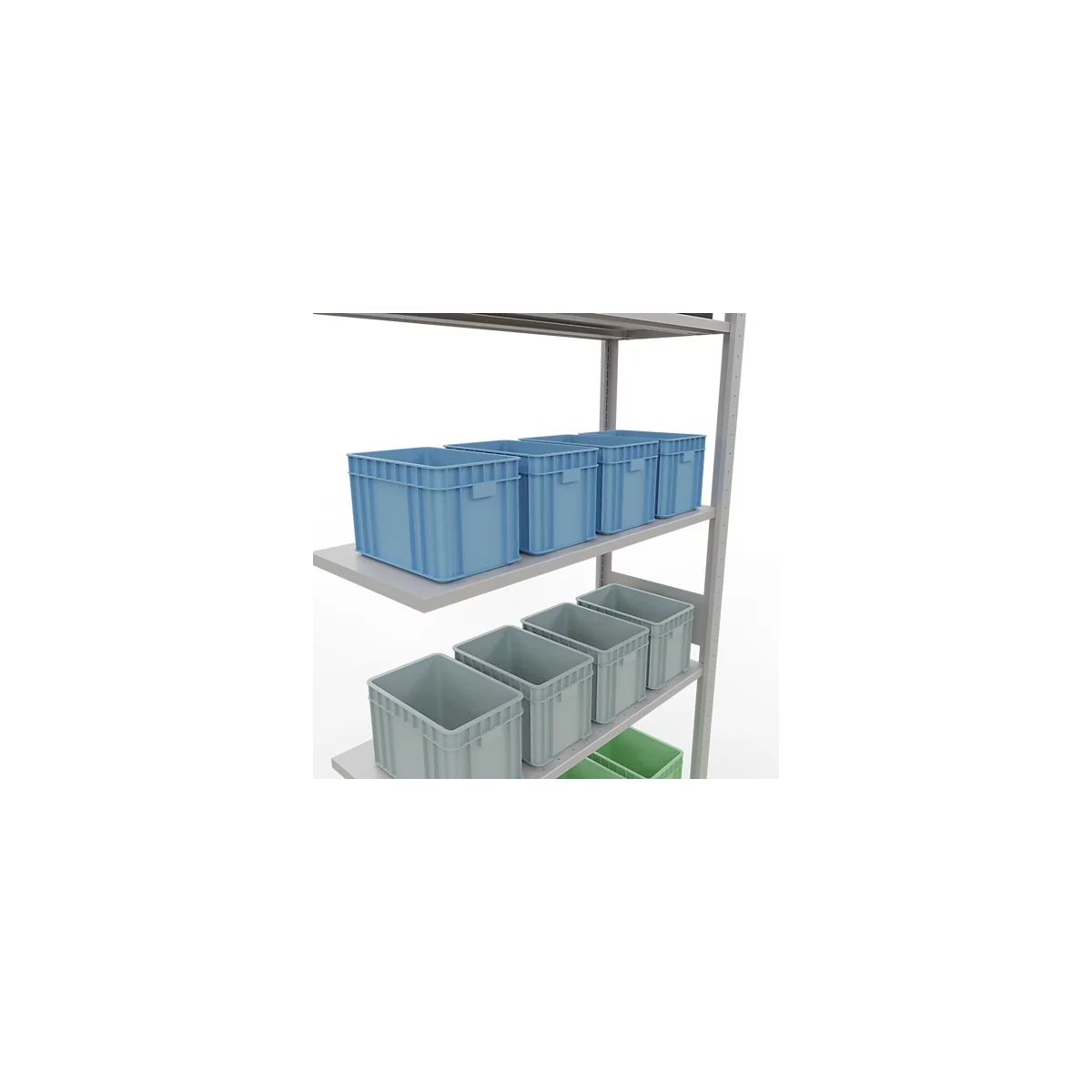 SCHULTE Lagertechnik - Stapelanker met lengtebout - 3000x1000x400 mm, type 150 kg
