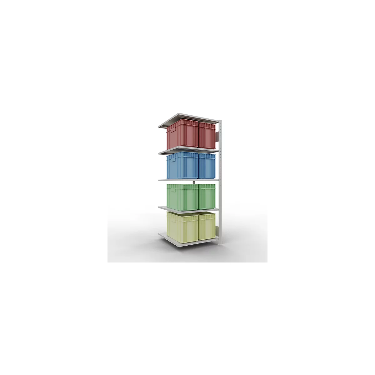 SCHULTE Lagertechnik - stapelbak met lengtebout - 2000x750x800 mm, type 150 kg