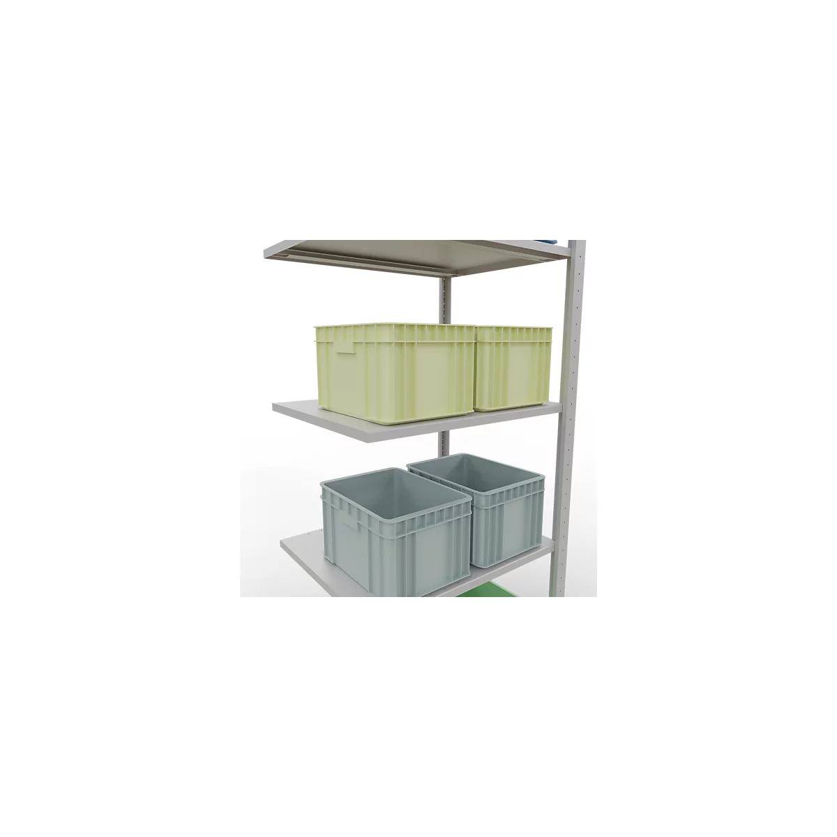 SCHULTE Lagertechnik - Stapelbak met lengtevergrendeling - 2000x750x600 mm, type 150 kg