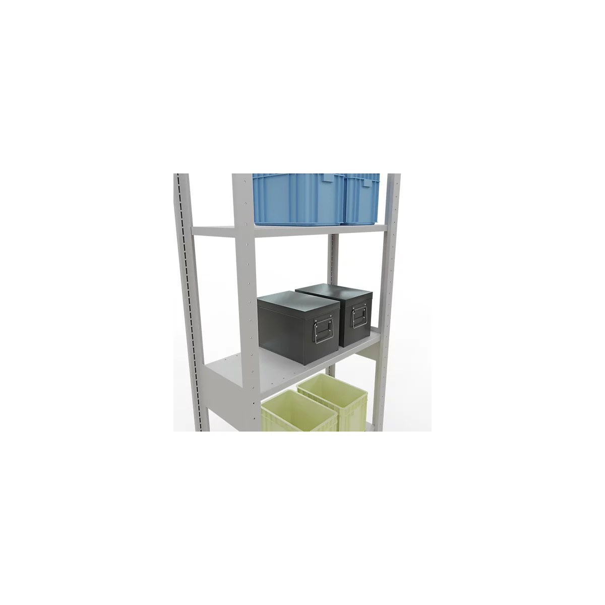 SCHULTE Lagertechnik - Stapelvoet met lengtevergrendeling - 2500x750x300 mm, type 150 kg