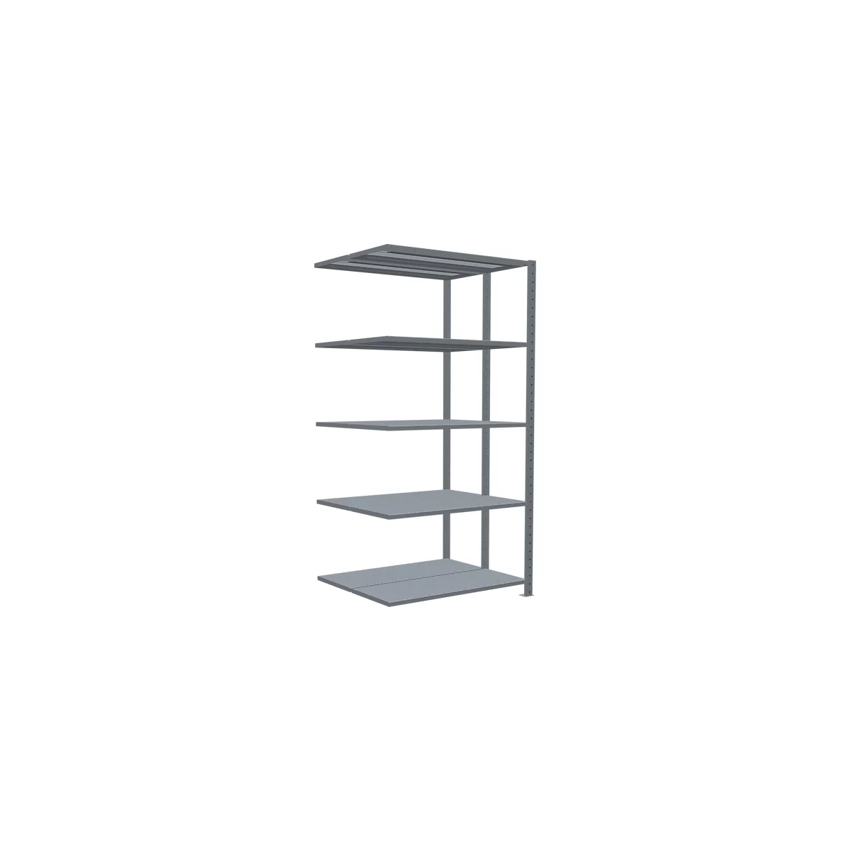 SCHULTE Lagertechnik - Steck.Doppelanbauregal Typ 150 - 2000x1000x2x400 mm,verz.2x5 Böden