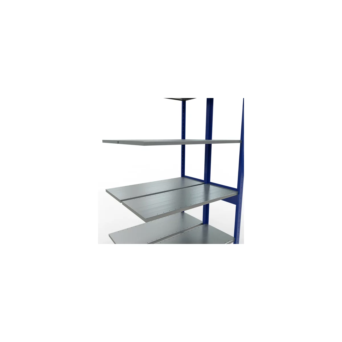 SCHULTE Lagertechnik - Stecks.Doppelanbauregal Typ 150 - 2500x1000x2x400 mm 2x6 Böden