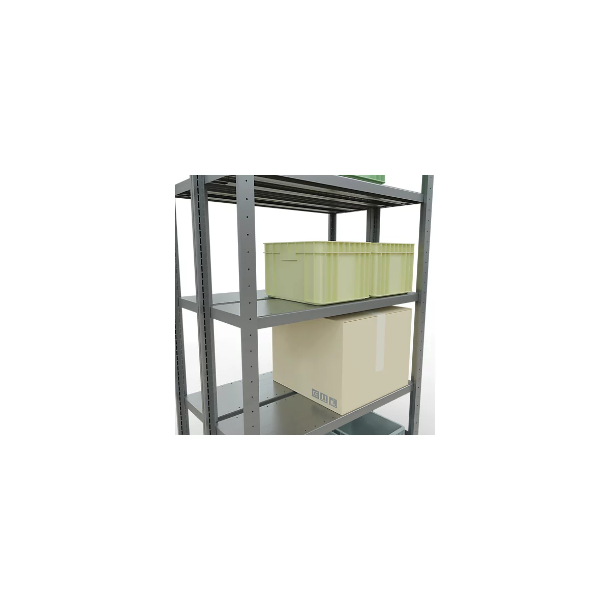 SCHULTE Lagertechnik - Stecks.Doppelgrundr. Typ 250 kg - 2000x1000x2x300 mm, 10 Böden