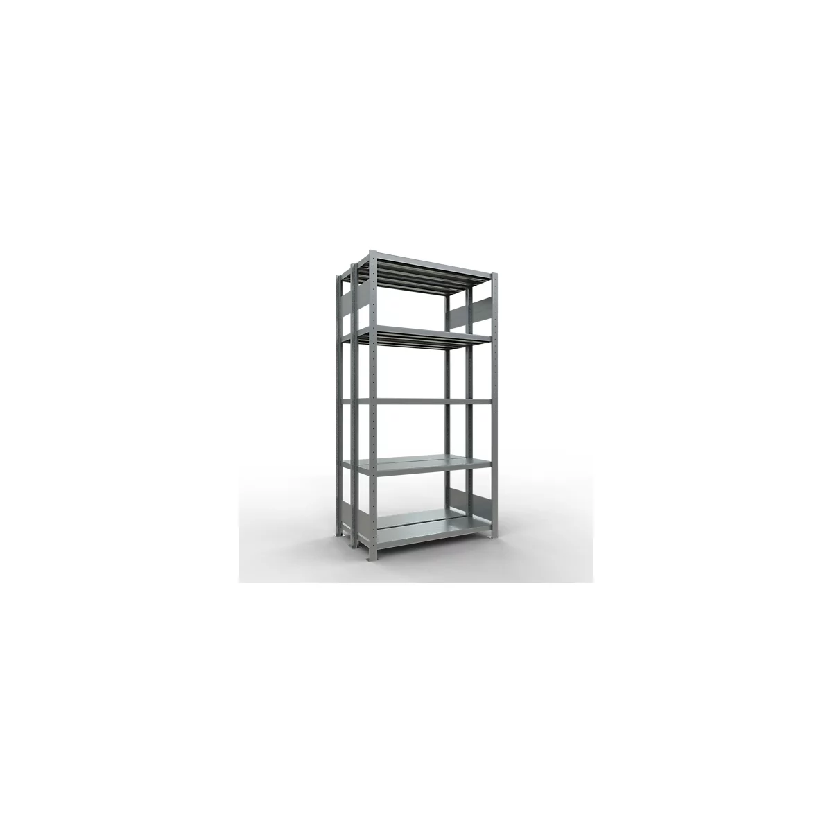 SCHULTE Lagertechnik - Stecks.Doppelgrundr. Typ 250 kg - 2000x1000x2x300 mm, 10 Böden