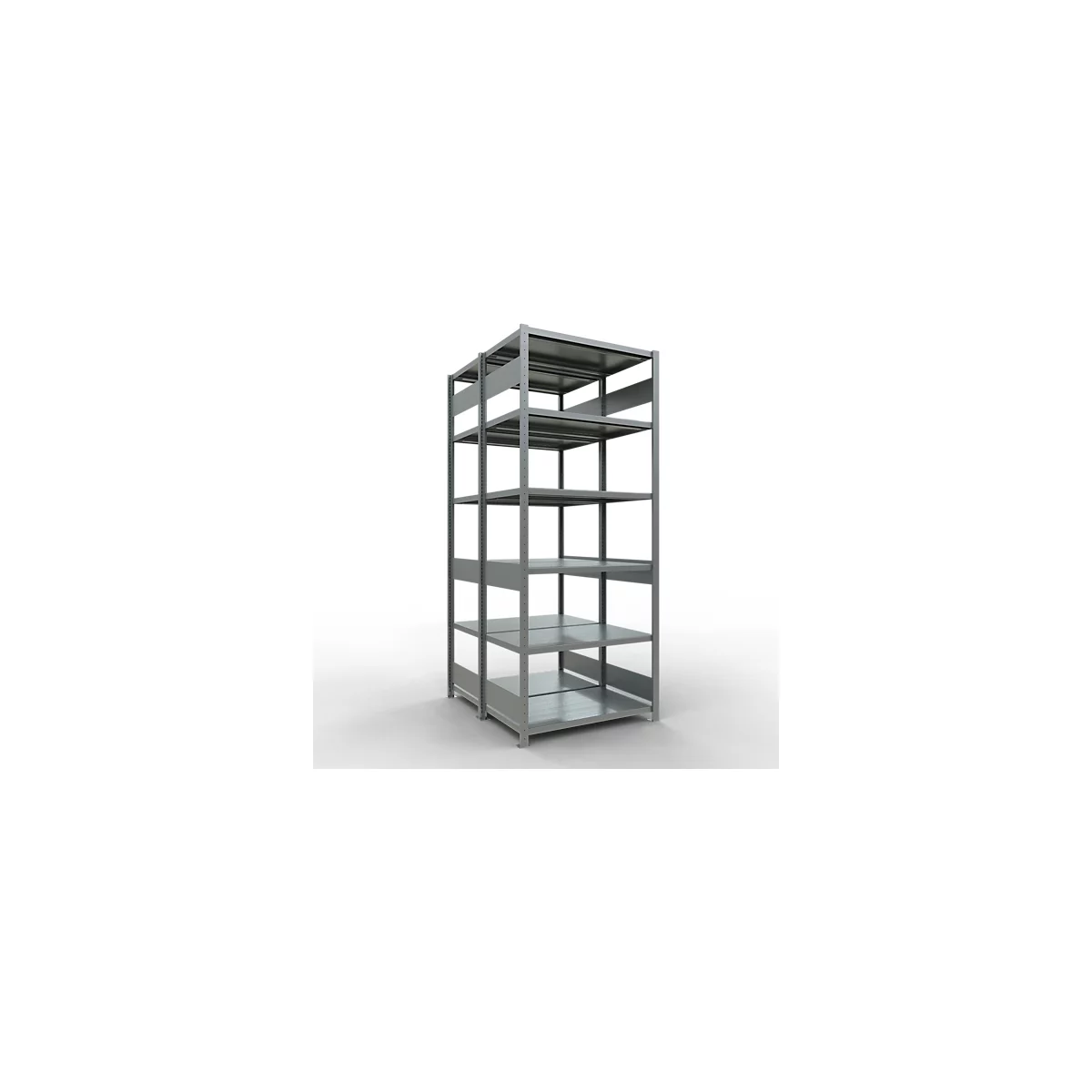 SCHULTE Lagertechnik - Stecks.Doppelgrundr. Typ 250 kg - 2500x1000x2x600 mm, 12 Böden