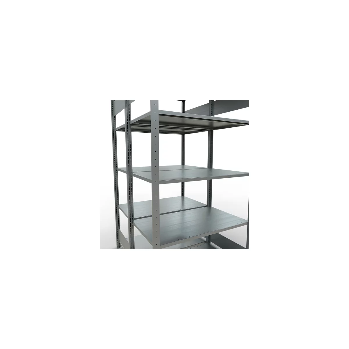 SCHULTE Lagertechnik - Stecks.Doppelgrundregal Typ 150 - 2000x1000x2x600 mm verz.2x5 Böden