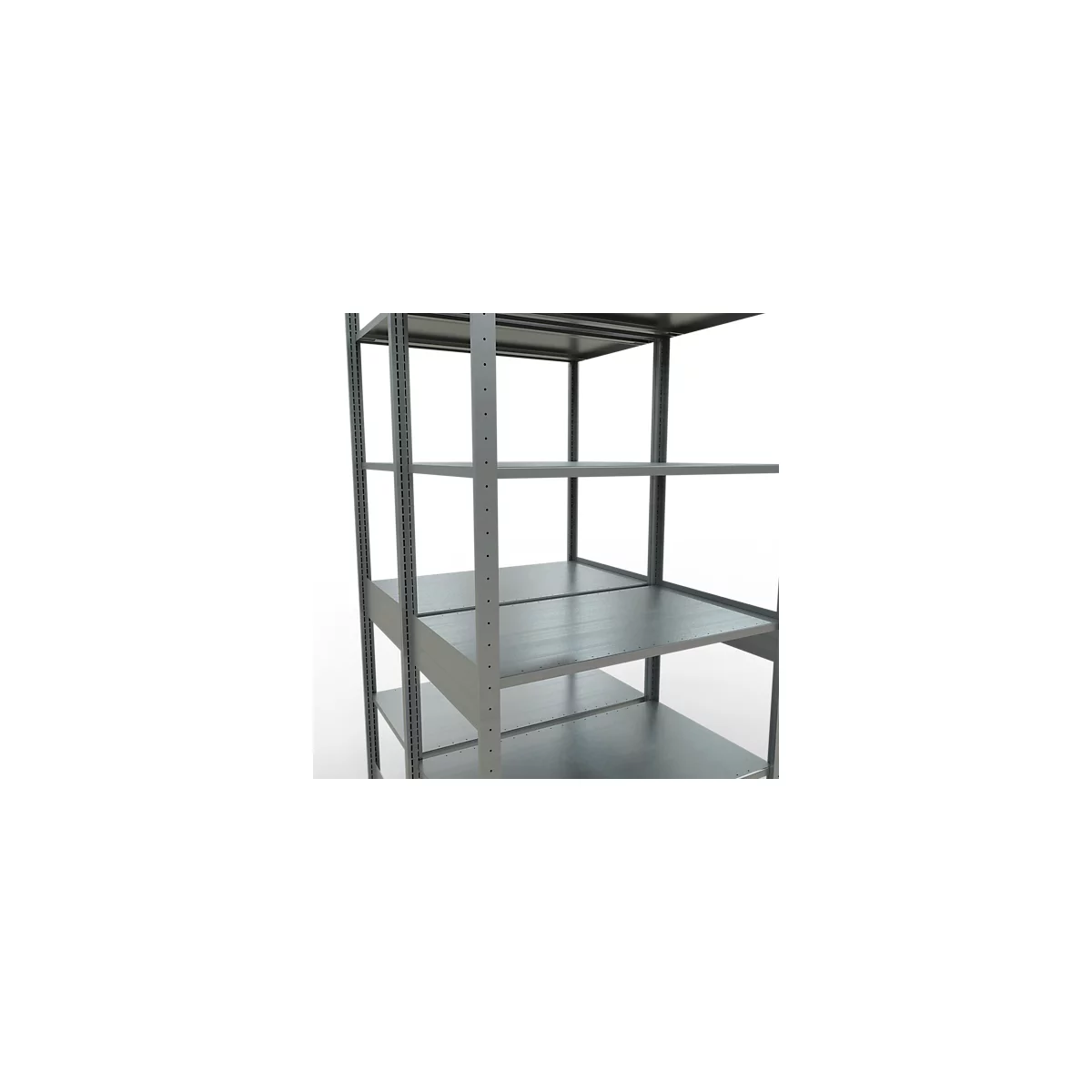 SCHULTE Lagertechnik - Stecks.Doppelgrundregal Typ 150 - 2500x1000x2x600 mm verz.2x6 Böden