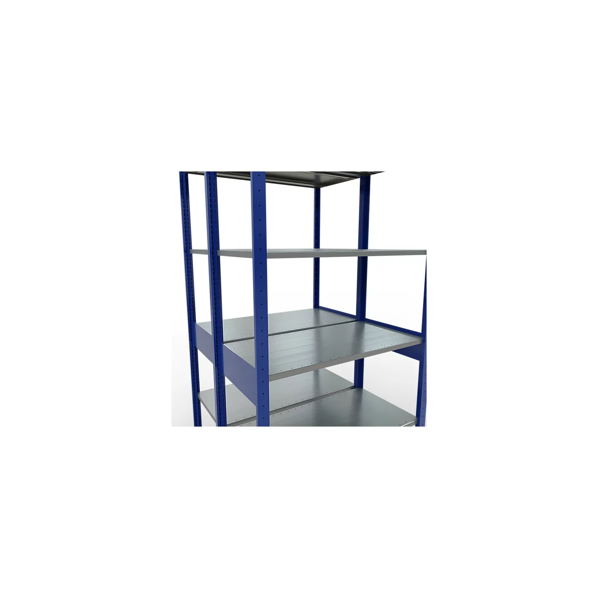 SCHULTE Lagertechnik - Stecks.Doppelgrundregal Typ 150 - 2500x1000x500 mm, 2x6 Böden