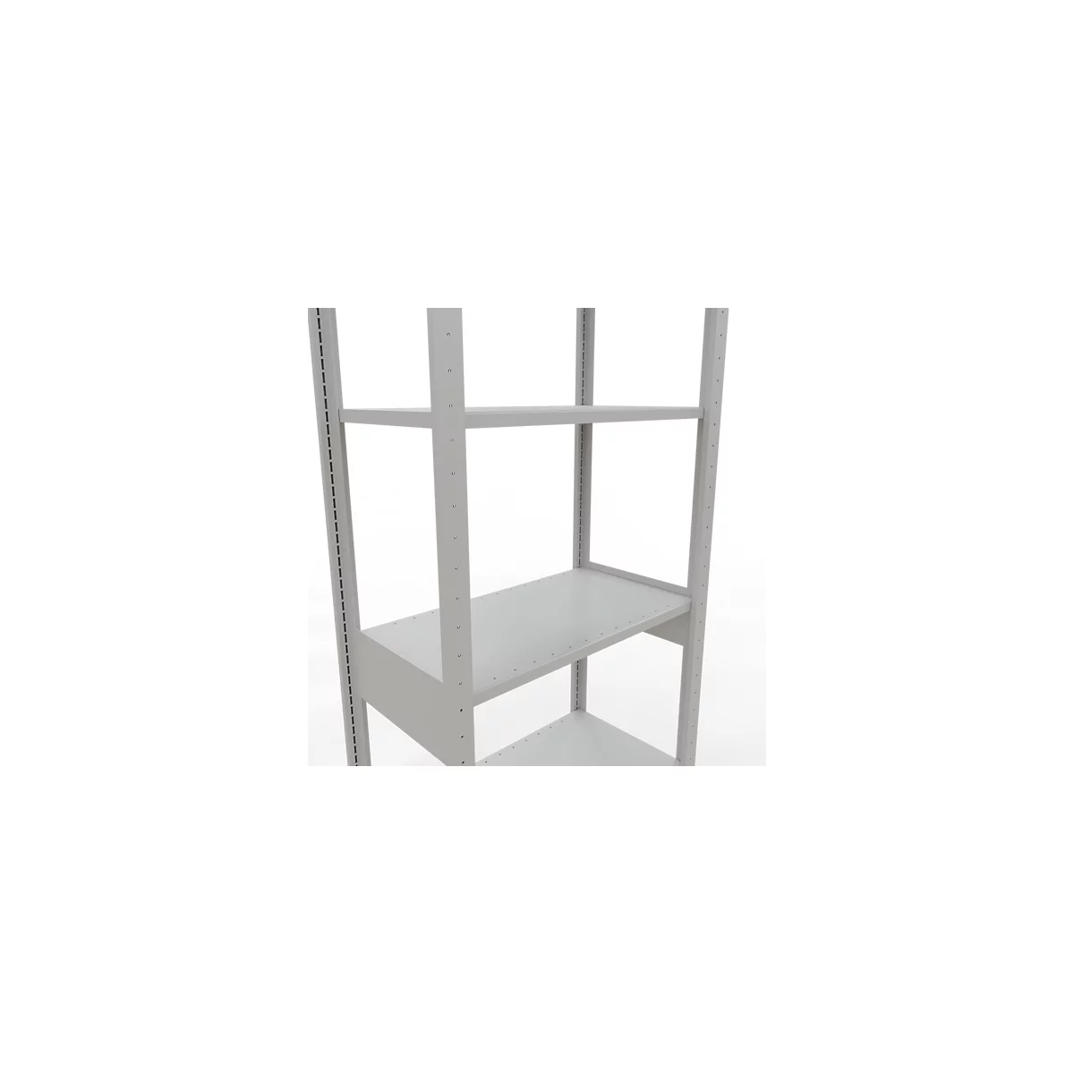 SCHULTE Lagertechnik - Stecks.Grundr. mit Längenriegel - 2500x750x400 mm, Typ 150 kg
