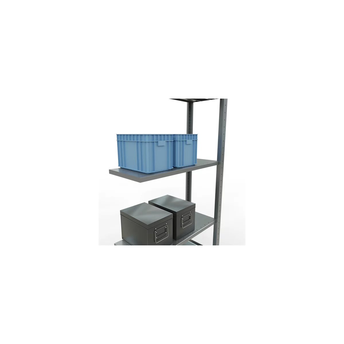 SCHULTE Lagertechnik - Stecksystem Anbauregal - 2000 x 750 x 300 mm, Typ 150 kg
