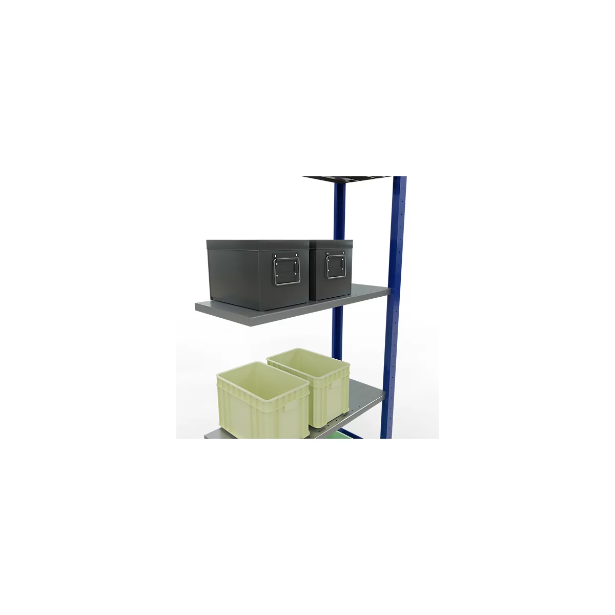 SCHULTE Lagertechnik - Stecksystem Anbauregal - 2000x 750x300 mm, Typ 150 kg