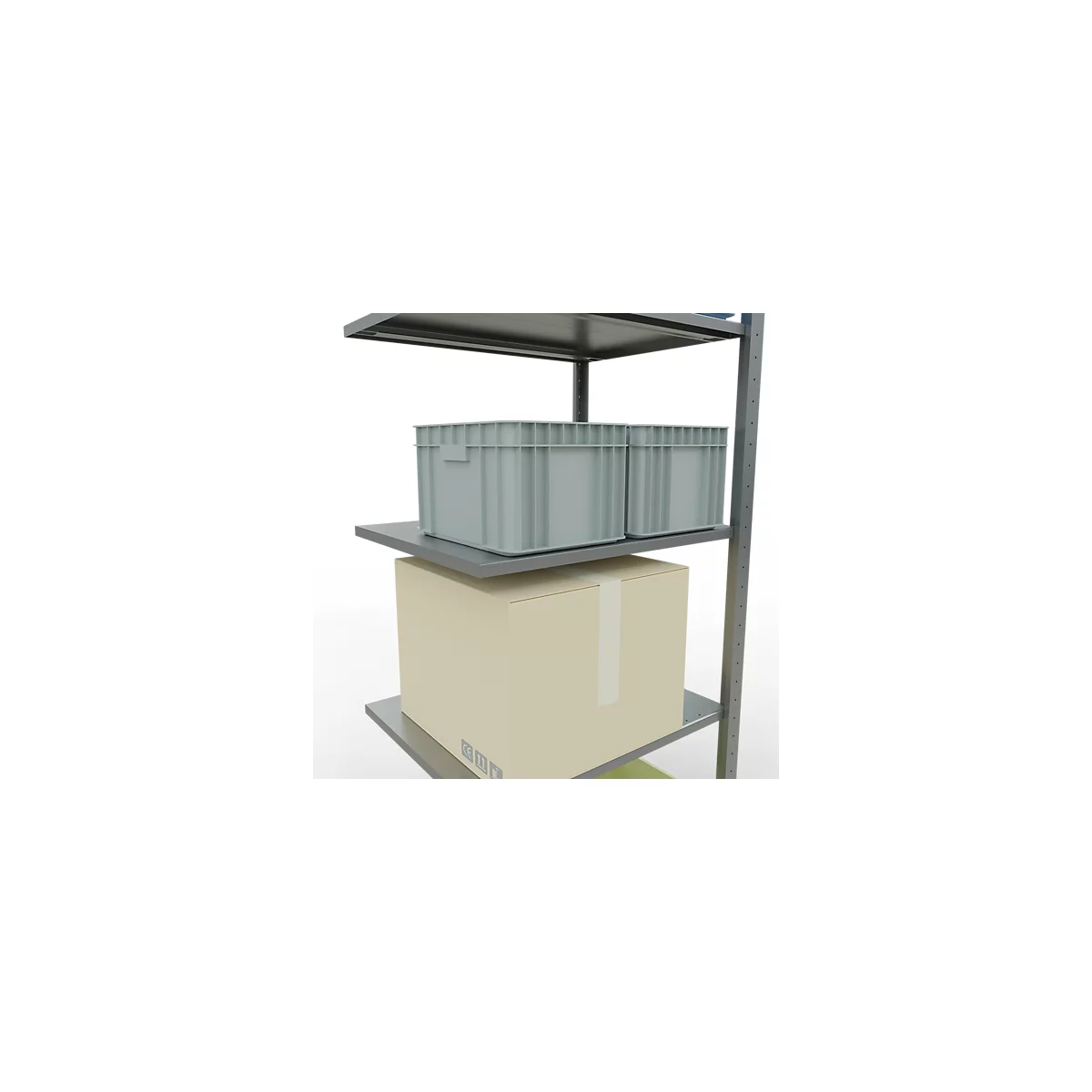 SCHULTE Lagertechnik - Stecksystem Anbauregal - 2000x 750x600 mm, Typ 150 kg