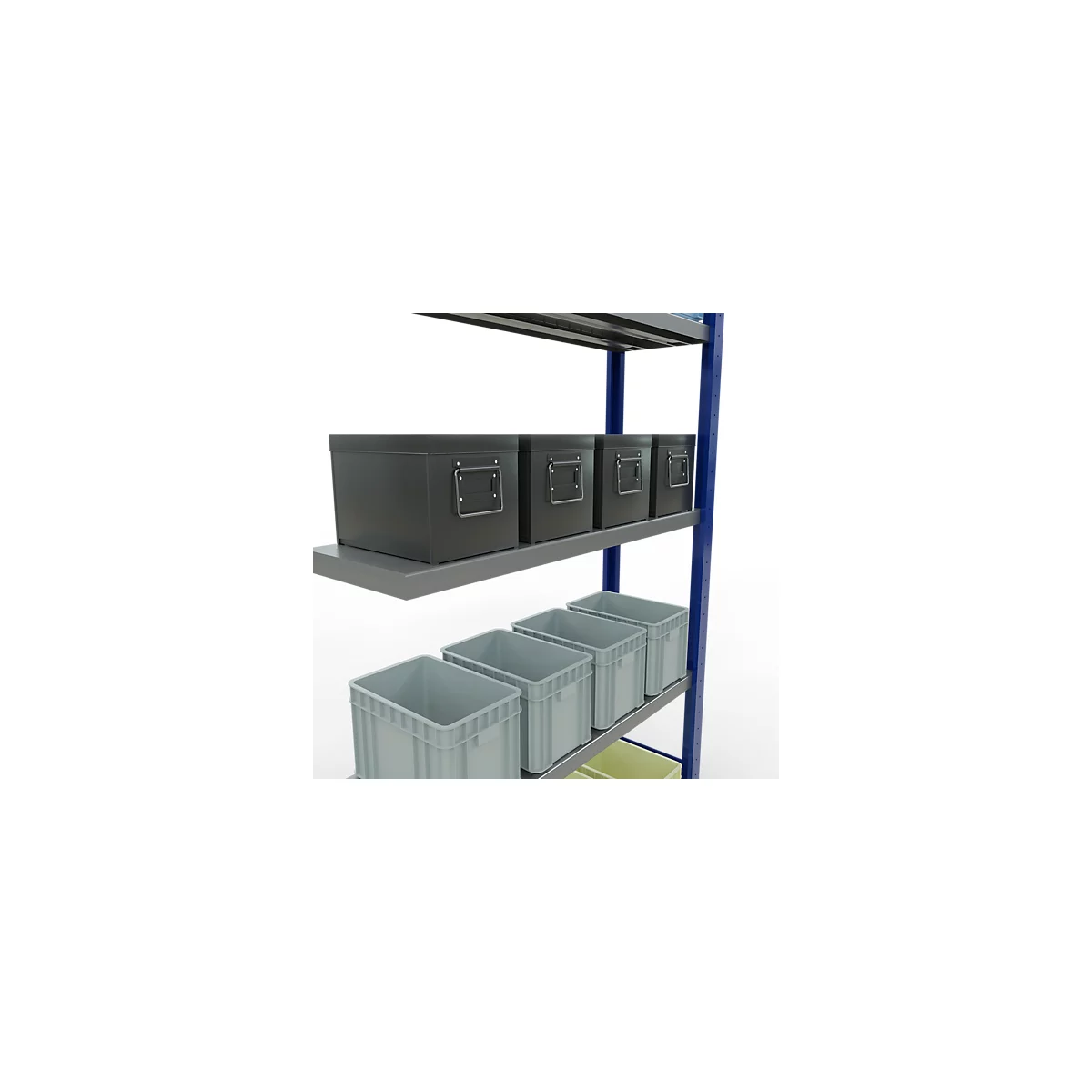 SCHULTE Lagertechnik - Stecksystem Anbauregal - 2000x1000x300 mm, Typ 250 kg
