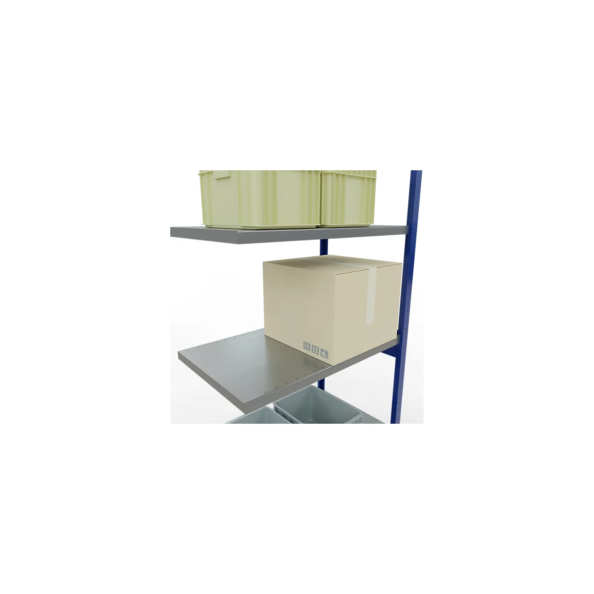 SCHULTE Lagertechnik - Stecksystem Anbauregal - 3000x1000x600 mm, Typ 250 kg