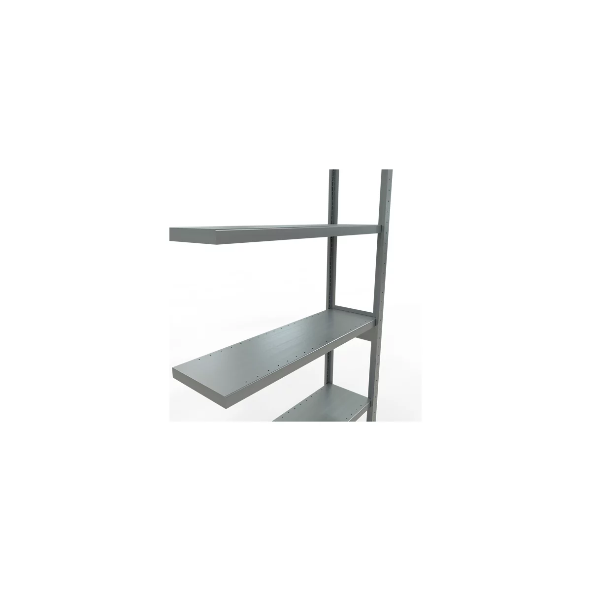Schulte Lagertechnik Système de rayonnage à tablettes emboîtable MULTIplus 250, rayonnage annexe, verrou de longueur, 2500x1000x300 mm, 6 tablettes, galvanisé