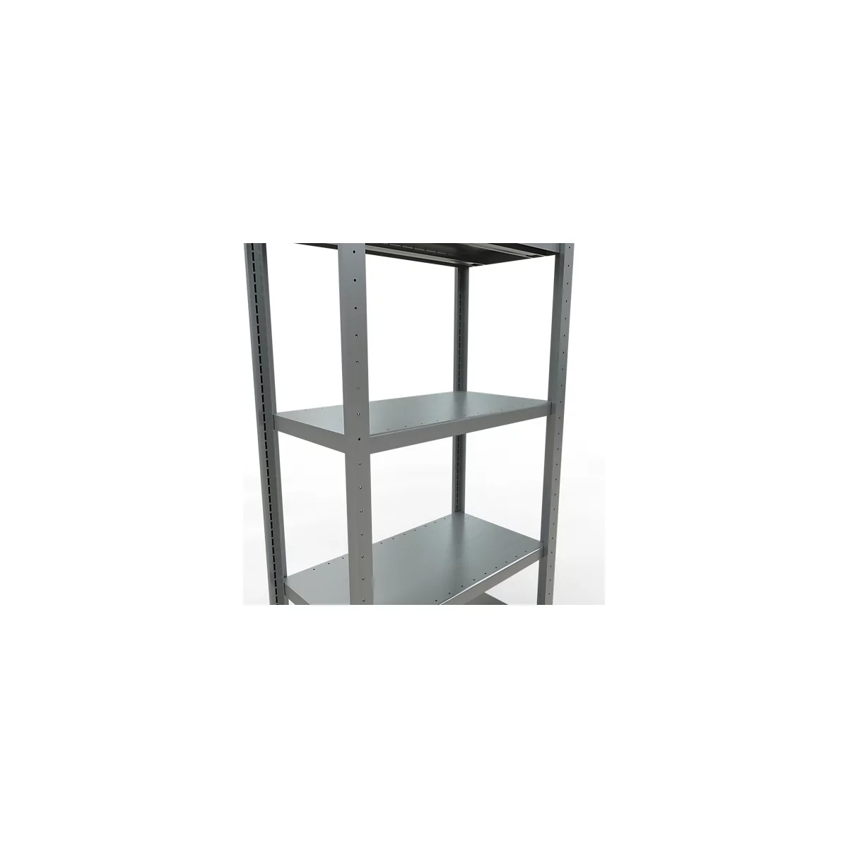 Schulte Lagertechnik Système de rayonnage à tablettes emboîtables MULTIplus 250, rayonnage de base, verrou de longueur, 2000x750x400 mm, 5 tablettes, galvanisé