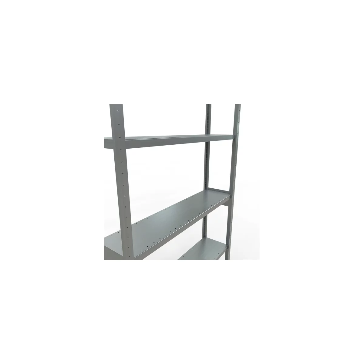 Schulte Lagertechnik Système de rayonnage à tablettes emboîtables MULTIplus 250, rayonnage de base, verrou de longueur, 3000x1300x300 mm, 7 tablettes, galvanisé