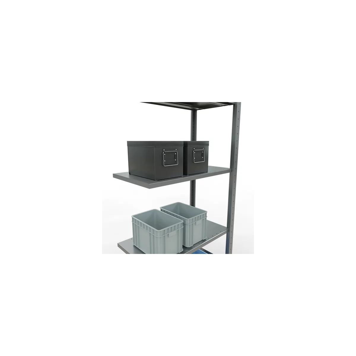 SCHULTE Lagertechnik - Système de rayonnage emboîtable - 2000 x 750 x 400 mm, type 150 kg