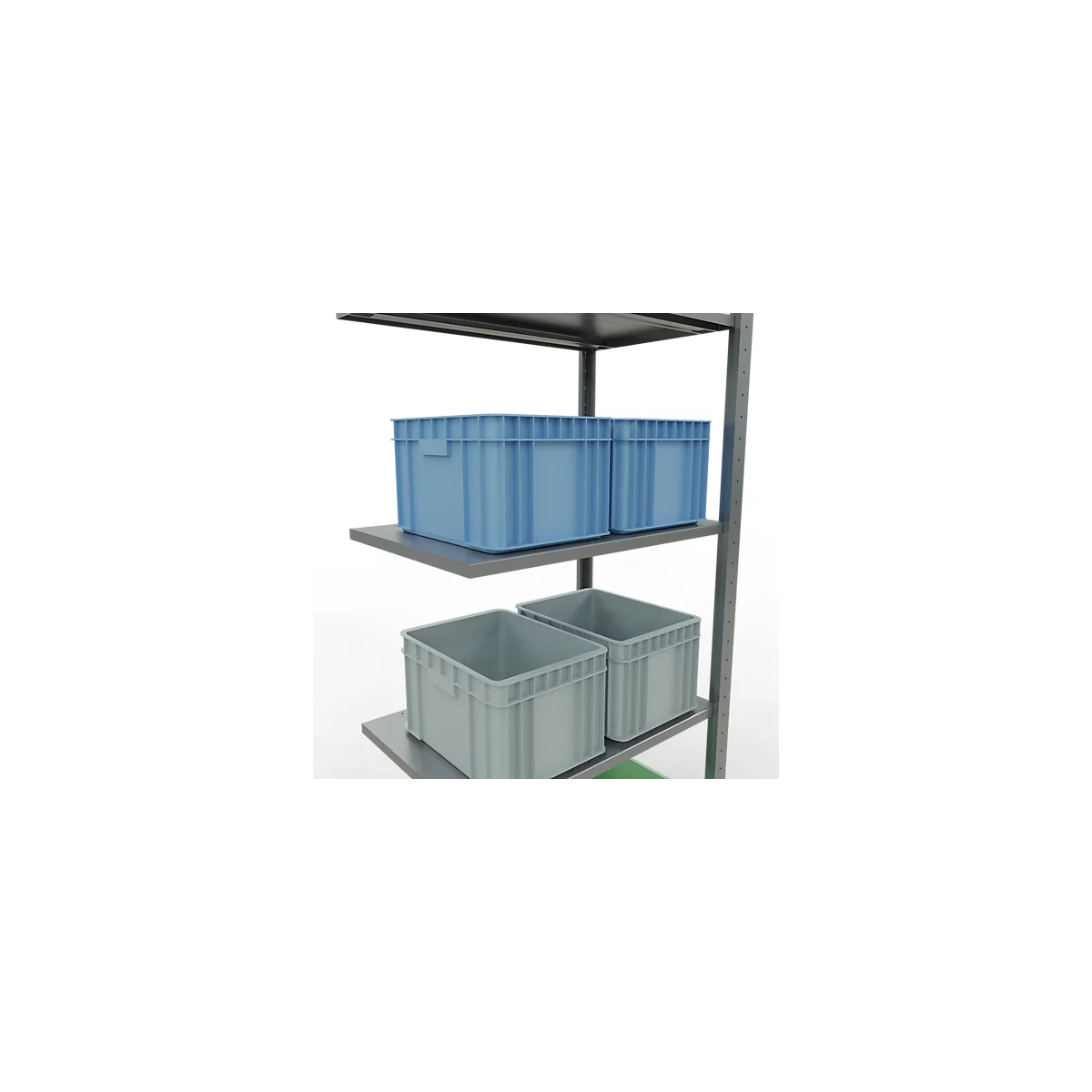 SCHULTE Lagertechnik - Système de rayonnage emboîtable - 2000x 750x500 mm, type 150 kg