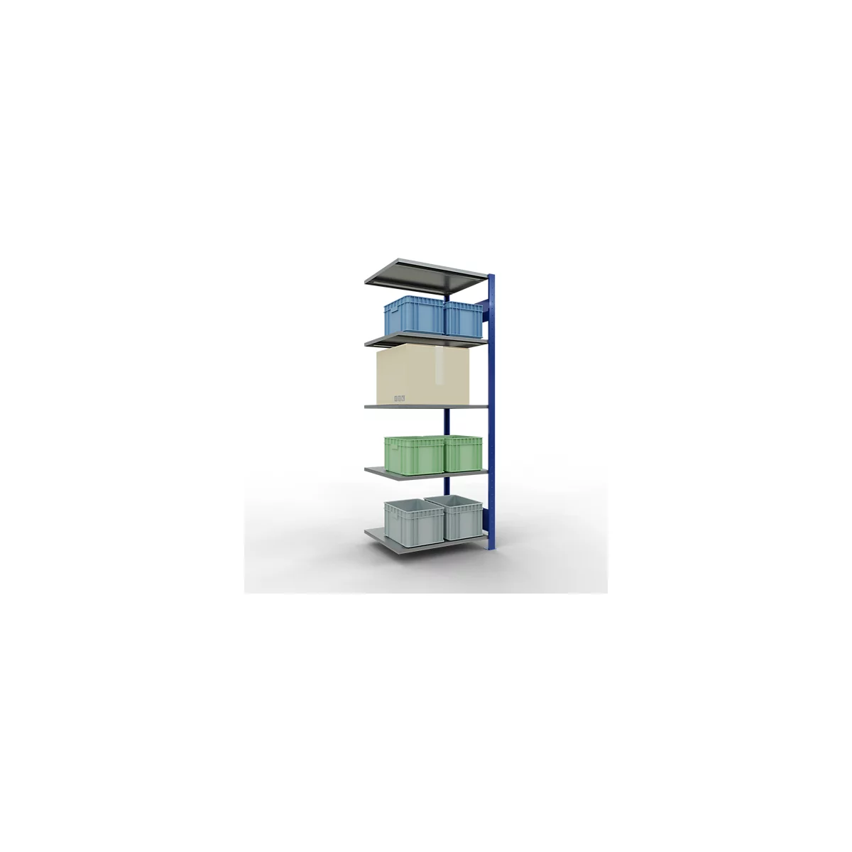 SCHULTE Lagertechnik - Système de rayonnage emboîtable - 2000x 750x600 mm, type 150 kg