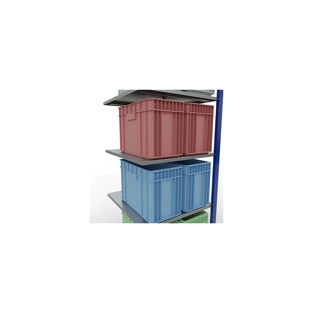 SCHULTE Lagertechnik - Système de rayonnage emboîtable - 2000x 750x800 mm, type 150 kg