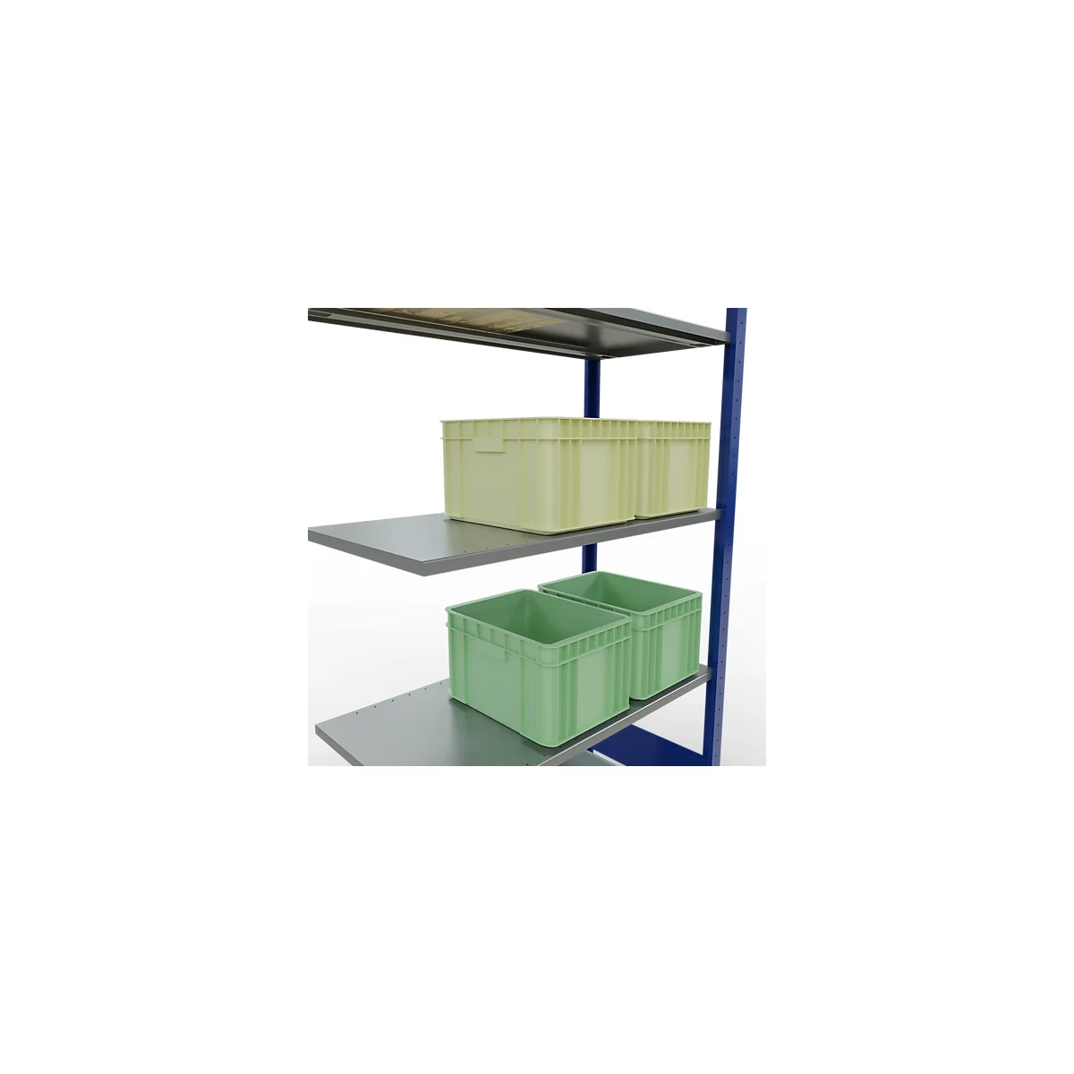 SCHULTE Lagertechnik - Système de rayonnage emboîtable - 2000x1000x500 mm, type 150 kg