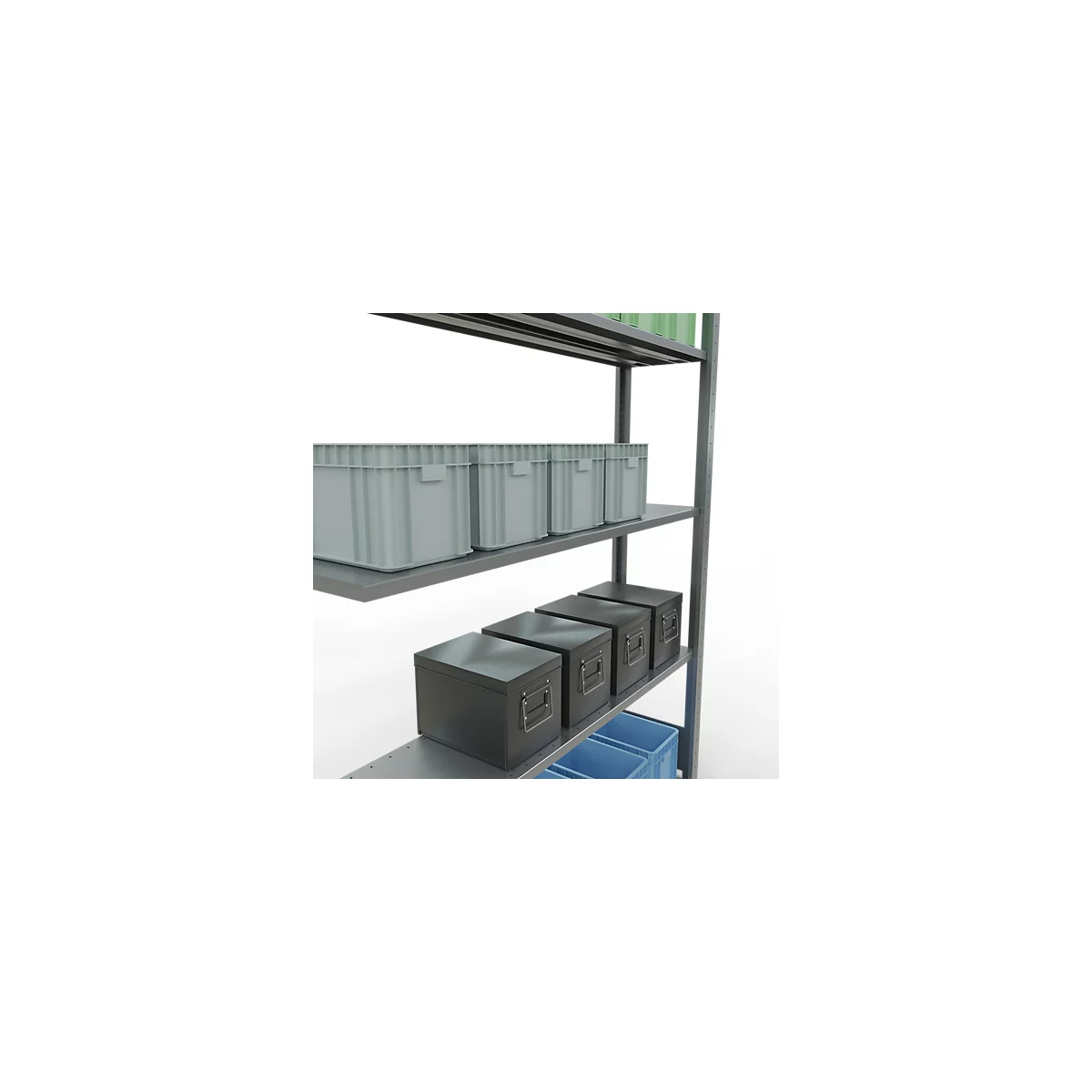 SCHULTE Lagertechnik - Système de rayonnage emboîtable - 2000x1300x300 mm, type 150 kg