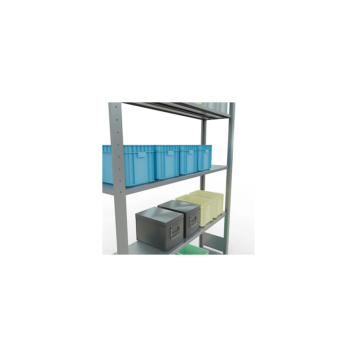 SCHULTE Lagertechnik - Système de rayonnage emboîtable - 2000x1300x300 mm, type 150 kg