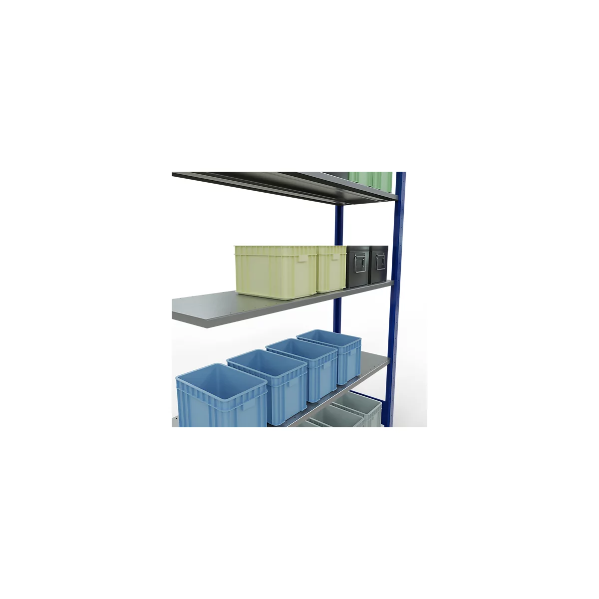 SCHULTE Lagertechnik - Système de rayonnage emboîtable - 2000x1300x400 mm, type 150 kg