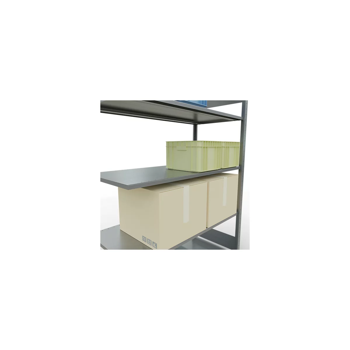 SCHULTE Lagertechnik - Système de rayonnage emboîtable - 2000x1300x600 mm, type 150 kg