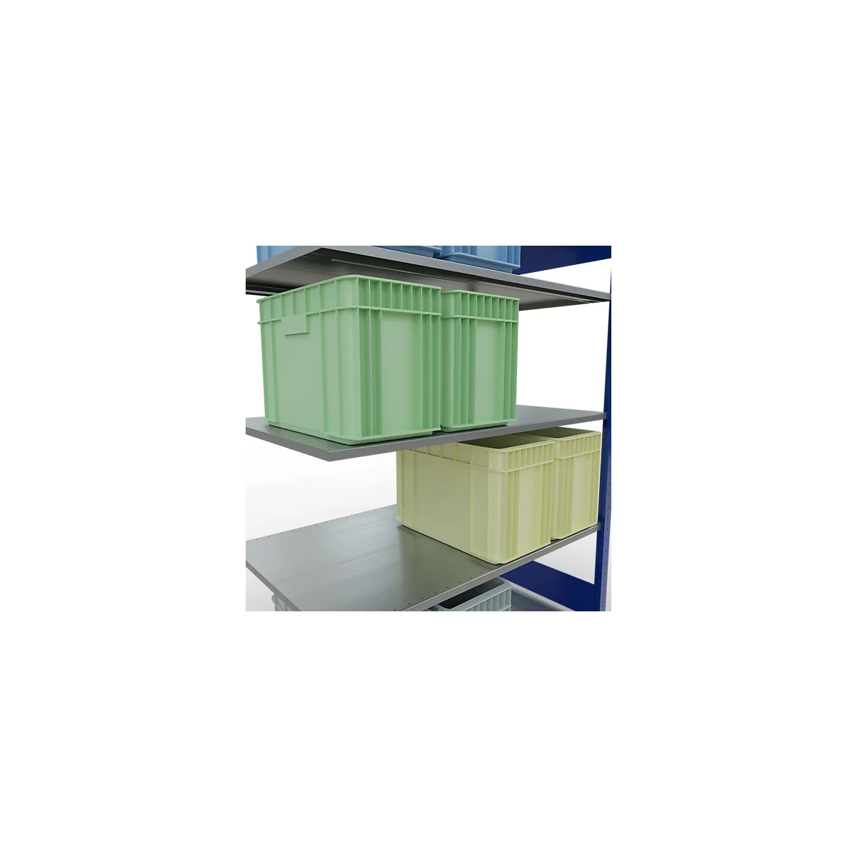 SCHULTE Lagertechnik - Système de rayonnage emboîtable - 2000x1300x800 mm, type 150 kg