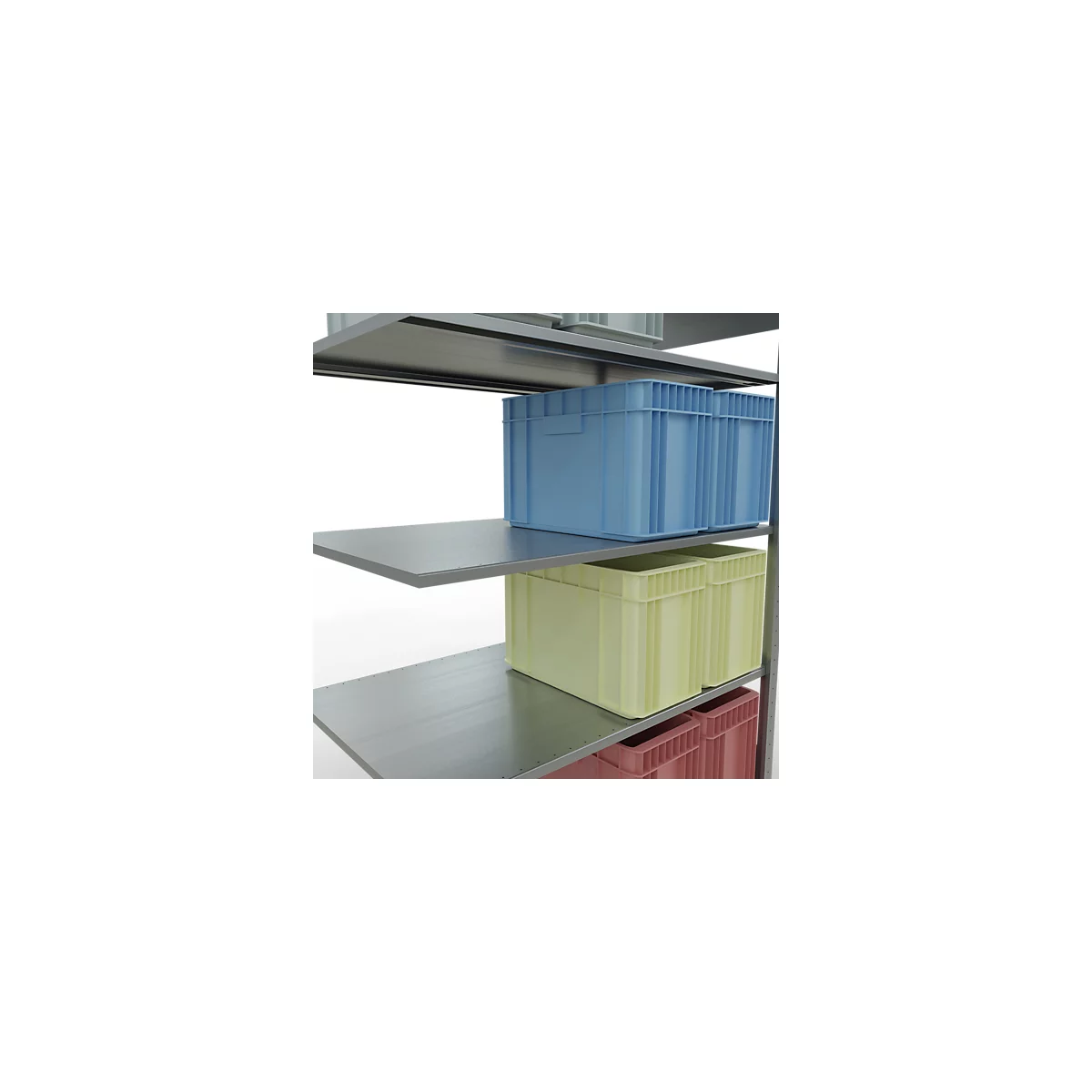 SCHULTE Lagertechnik - Système de rayonnage emboîtable - 2000x1300x800 mm, type 150 kg