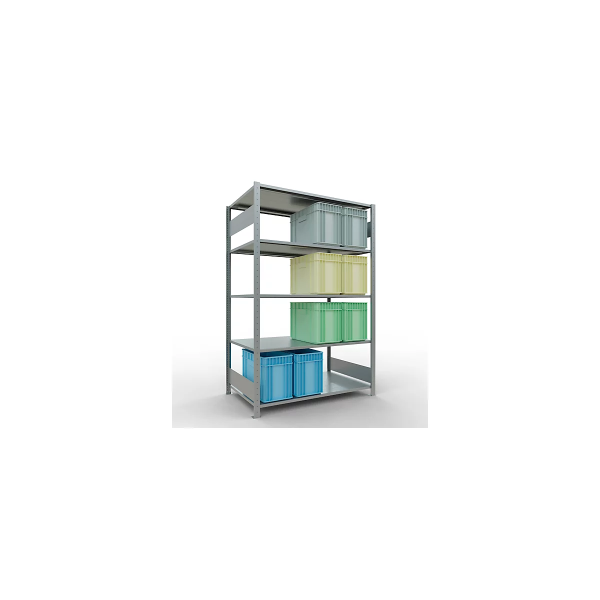 SCHULTE Lagertechnik - Système de rayonnage emboîtable - 2000x1300x800 mm, type 150 kg