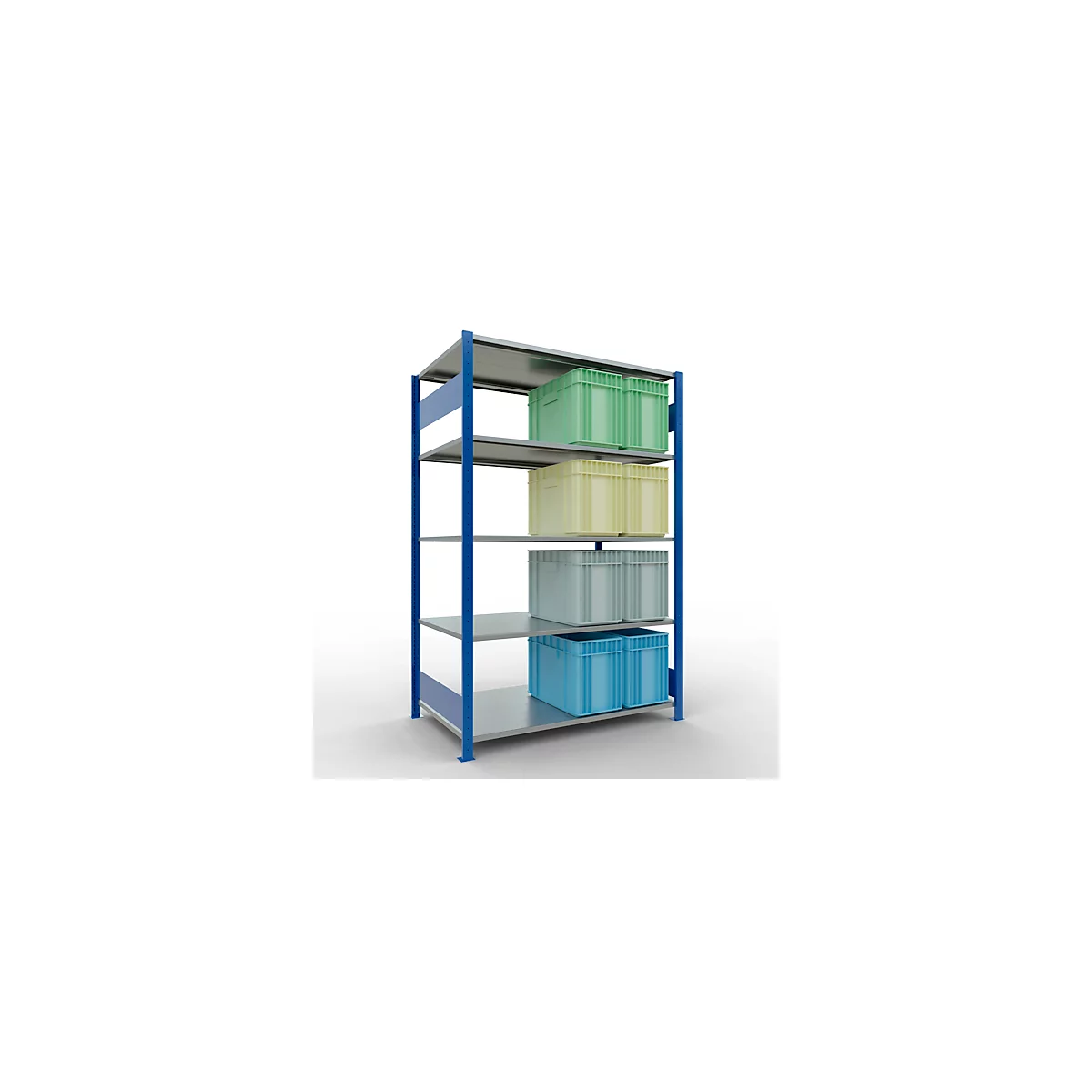 SCHULTE Lagertechnik - Système de rayonnage emboîtable - 2000x1300x800 mm, type 150 kg