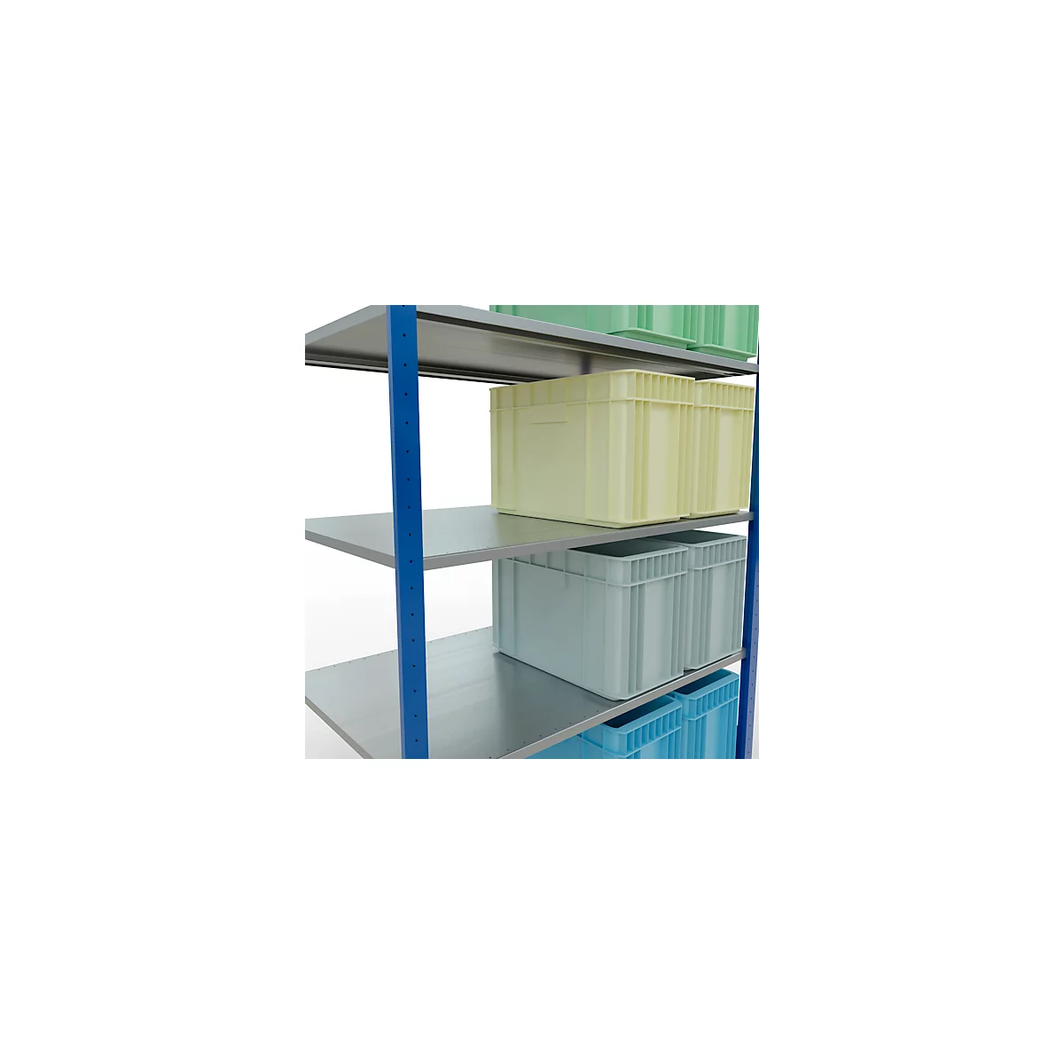 SCHULTE Lagertechnik - Système de rayonnage emboîtable - 2000x1300x800 mm, type 150 kg