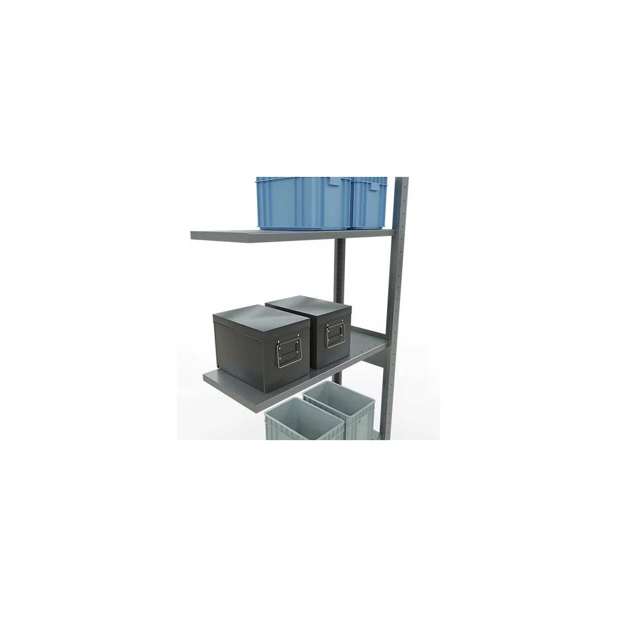 SCHULTE Lagertechnik - Système de rayonnage emboîtable - 2500 x 750 x 300 mm, type 150 kg