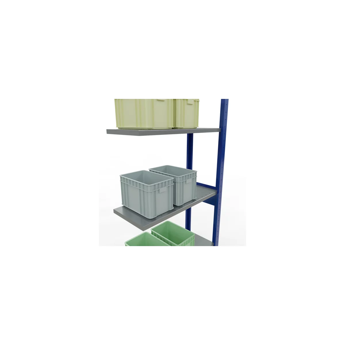 SCHULTE Lagertechnik - Système de rayonnage emboîtable - 2500x 750x300 mm, type 150 kg