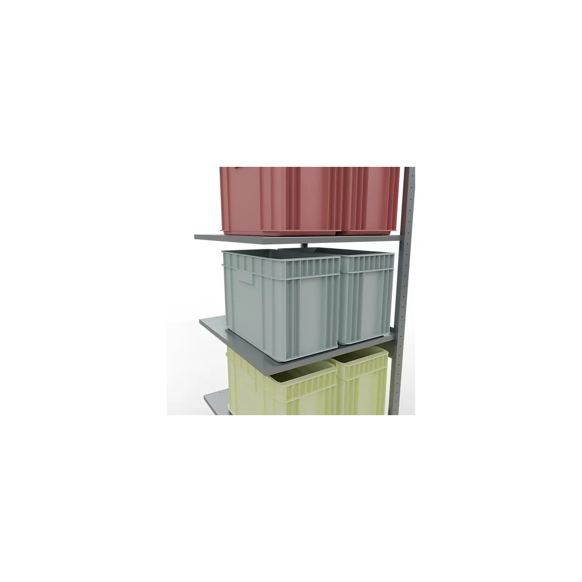 SCHULTE Lagertechnik - Système de rayonnage emboîtable - 2500x 750x800 mm, type 150 kg