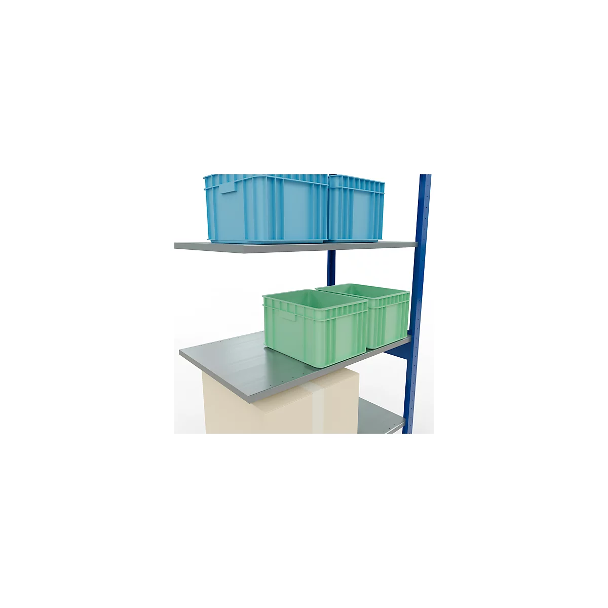 SCHULTE Lagertechnik - Système de rayonnage emboîtable - 2500x1000x600 mm, type 150 kg