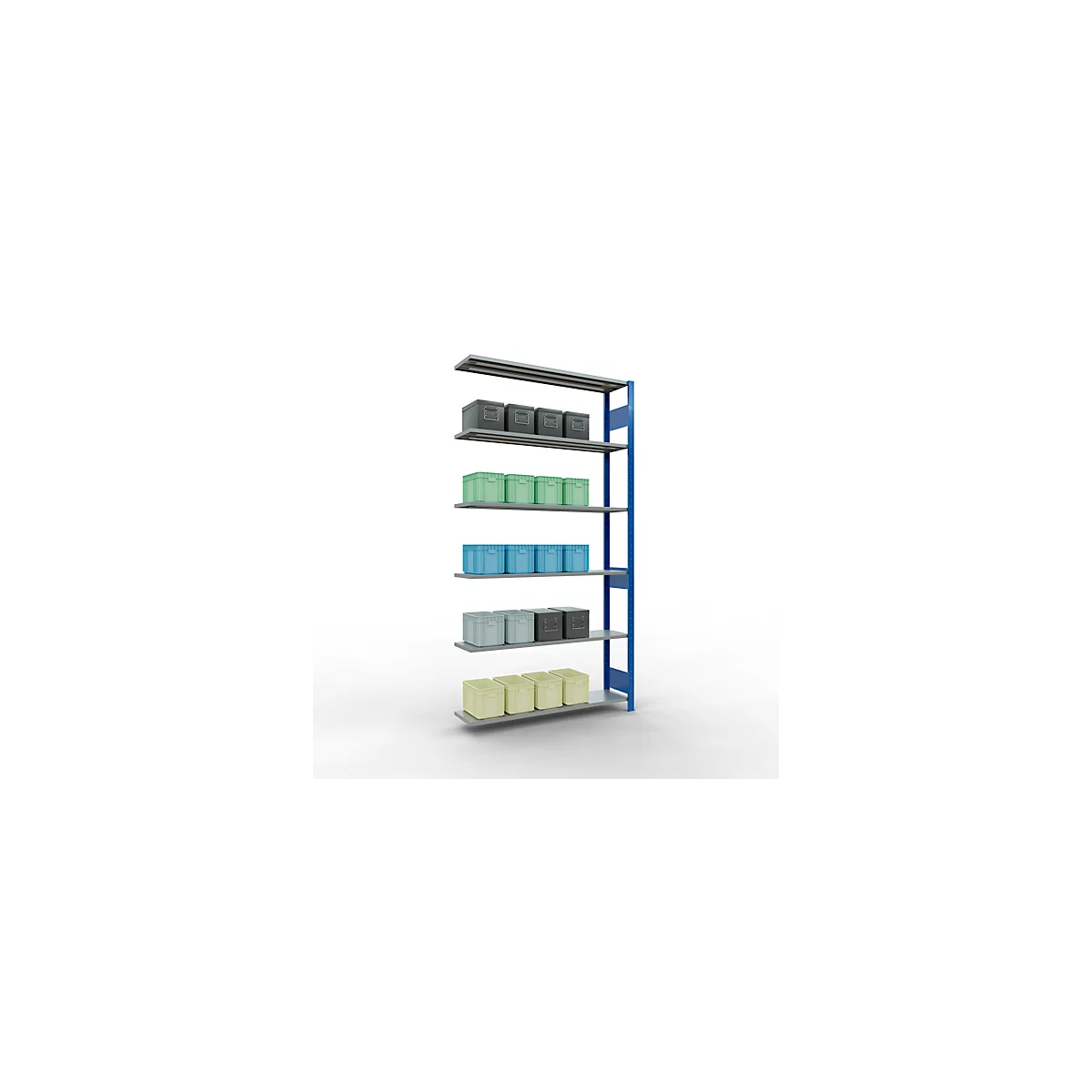 SCHULTE Lagertechnik - Système de rayonnage emboîtable - 2500x1300x300 mm, type 150 kg