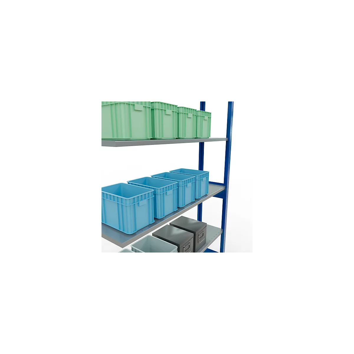 SCHULTE Lagertechnik - Système de rayonnage emboîtable - 2500x1300x300 mm, type 150 kg