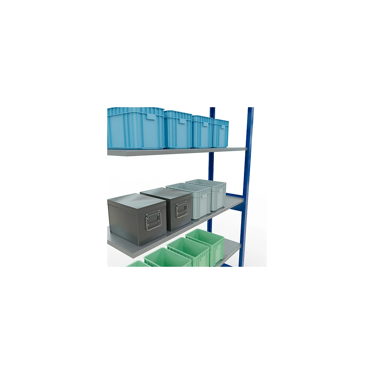 SCHULTE Lagertechnik - Système de rayonnage emboîtable - 2500x1300x400 mm, type 150 kg