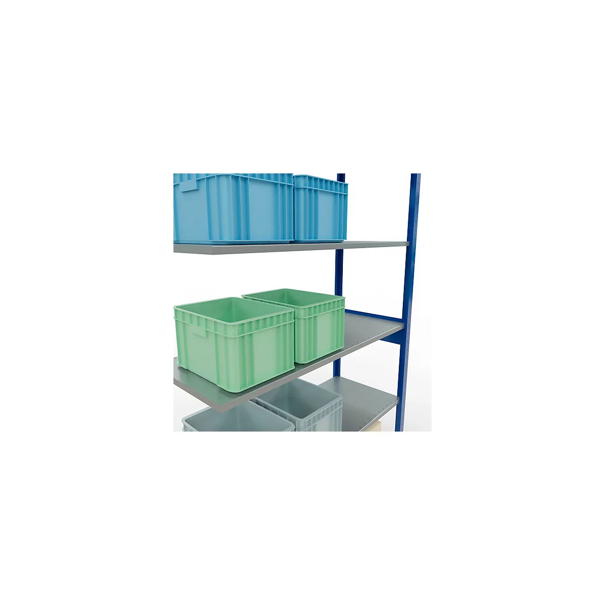 SCHULTE Lagertechnik - Système de rayonnage emboîtable - 2500x1300x500 mm, type 150 kg