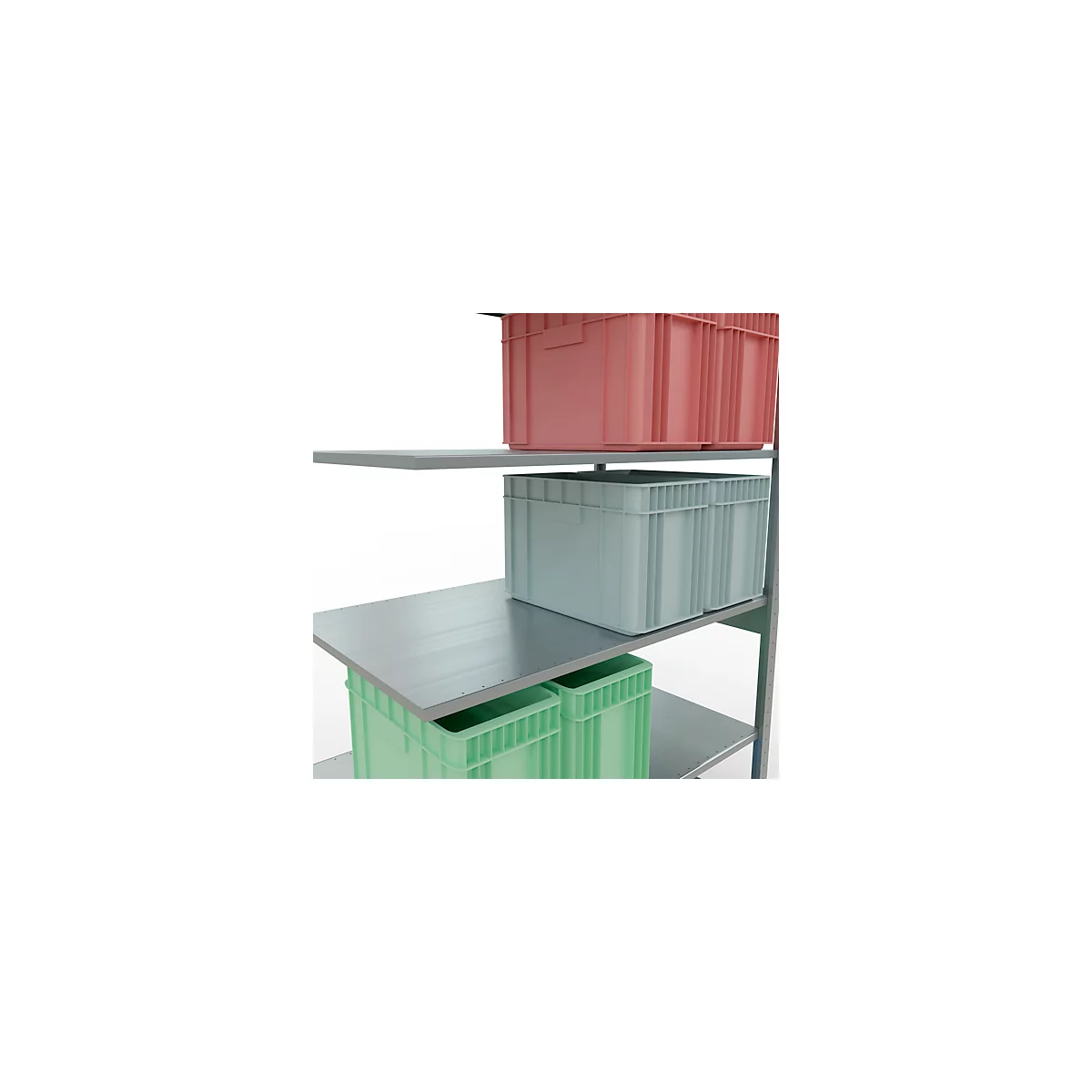 SCHULTE Lagertechnik - Système de rayonnage emboîtable - 2500x1300x800 mm, type 150 kg