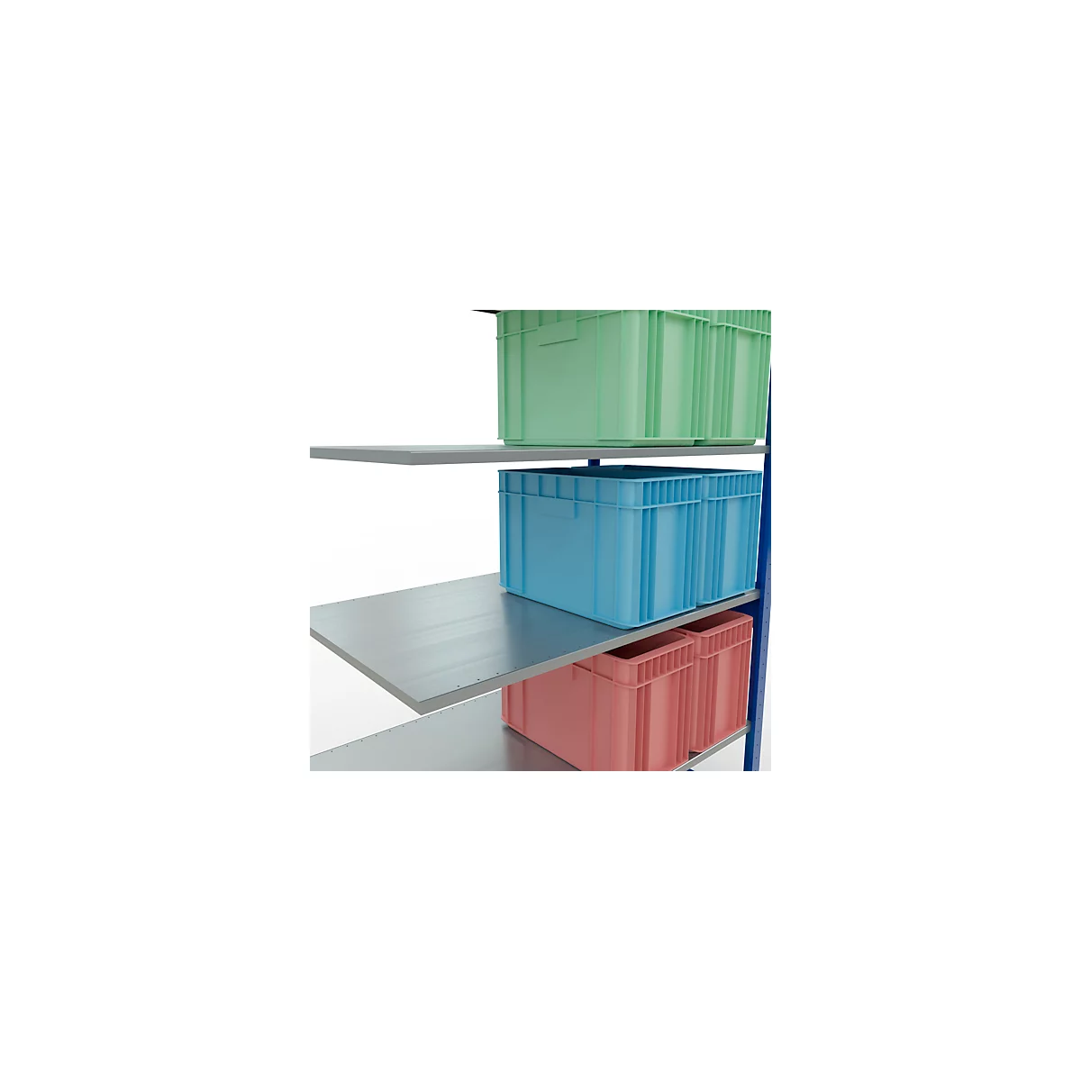 SCHULTE Lagertechnik - Système de rayonnage emboîtable - 2500x1300x800 mm, type 150 kg